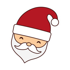 santa claus christmas character icon vector illustration design