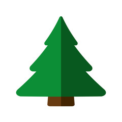 Fototapeta premium tree pine christmas isolated icon vector illustration design