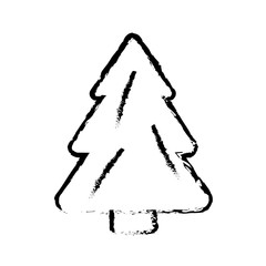 tree pine christmas isolated icon vector illustration design