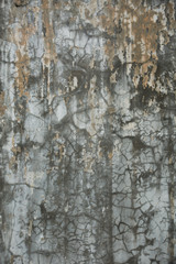 Grungy cracked cement wall