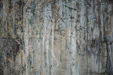 Grungy cracked cement wall