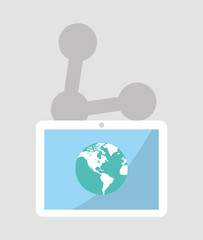 Fototapeta premium Social media networking icon vector illustration graphic design