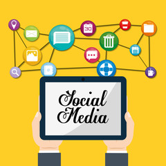 Social media networking icon vector illustration graphic design