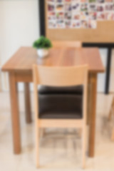 Interior of street coffee shop