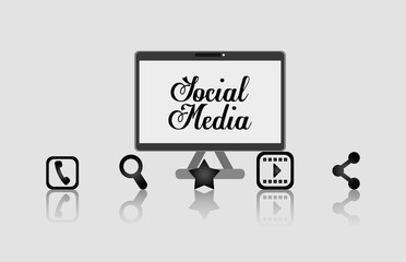 Social media networking icon vector illustration graphic design