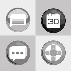 Social media networking icon vector illustration graphic design