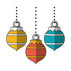 sphere icon. Christmas season decoration and celebration theme. Isolated design. Vector illustration