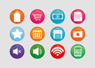 Social media networking icon vector illustration graphic design