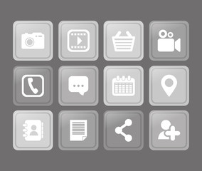 Social media networking icon vector illustration graphic design