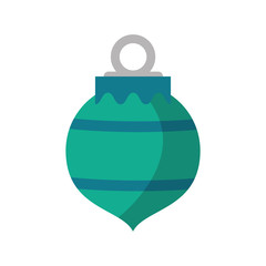 sphere icon. Christmas season decoration and celebration theme. Isolated design. Vector illustration