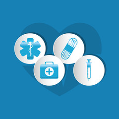 Medical healthcare service icon vector illustration graphic design