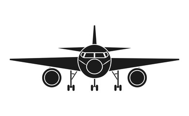 Airplane vehicle icon. transportation travel and trip theme. Isolated design. Vector illustration