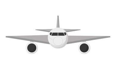 Airplane vehicle icon. transportation travel and trip theme. Isolated design. Vector illustration