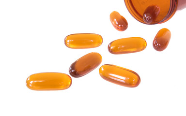 Nature vitamin for good health,closeup shot on white isolated.