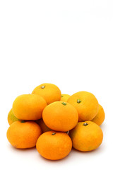 Tangerine white background