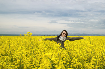 Girl in field