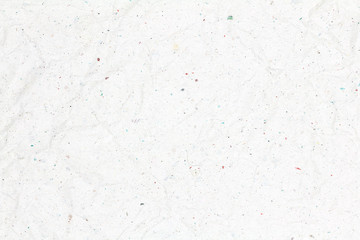 Recycled crumpled white paper texture or paper background for design with copy space for text or image.
