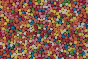 Fototapeta na wymiar a lot of round candy