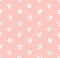 Floral ornament. Seamless abstract classic pattern with white elements