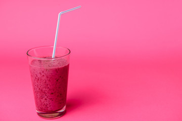 Blueberry smoothie with fresh berries