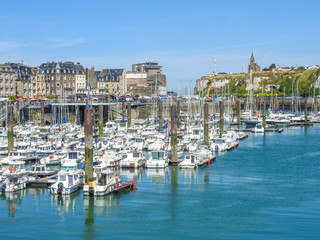 port de plaisance dieppe - obrazy, fototapety, plakaty
