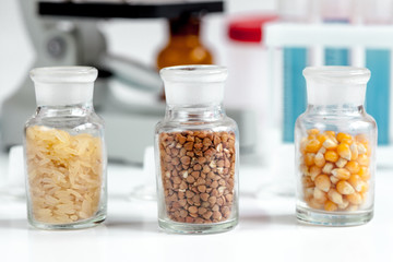 Laboratory for food analysis cereals test no one