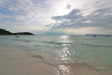 Beautiful sunset on the beach