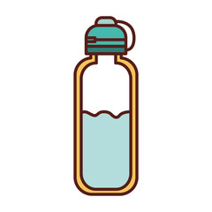 water bottle gym equipment icon. sport and exercise design. vector illustration
