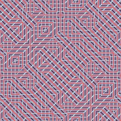 Abstract seamless vector pattern of intersecting diagonal orname