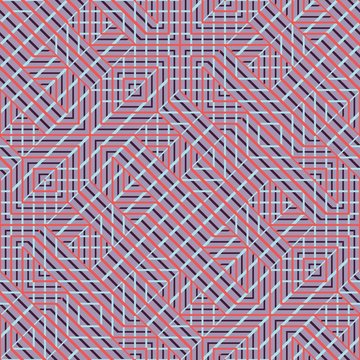 Abstract seamless vector pattern of intersecting diagonal orname