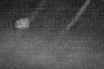 Black torn denim texture.