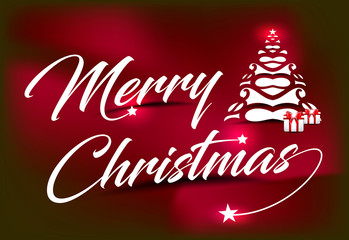 Merry Christmas Text Background