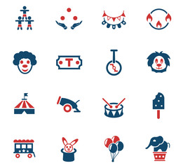 circus icon set