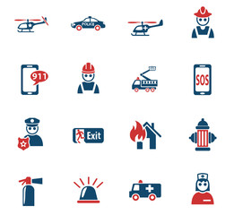 emergency icon set