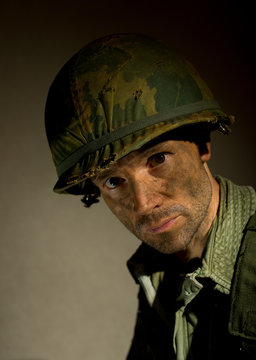 Portrait of American Soldier - Vietnam War