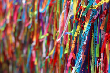 Friendship ribbons in Arraial D'Ajuda, Brazil