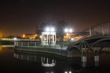 Obraz premium night gazebo