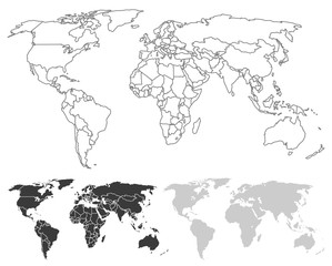 world map set