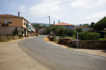 Fototapeta na wymiar village in summer
