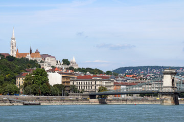 Fisherman towers and Chain bridge Budapest
