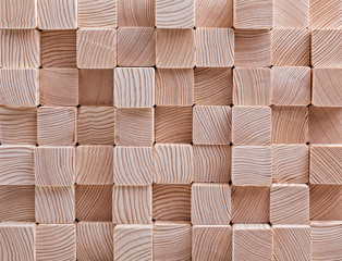 Obraz premium background elements natural wood pine mosaic geometric arrangement