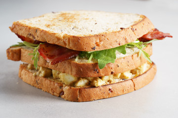 Bacon and Egg Salad Sandwich