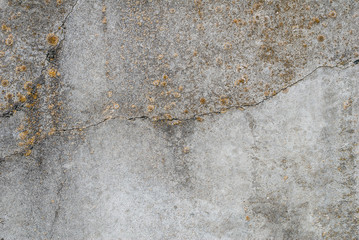 cracks in old concrete wall, abstract concrete, landscape style, grunge concrete surface, great background or texture