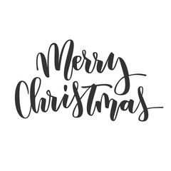 Merry Christmas hand written inscription