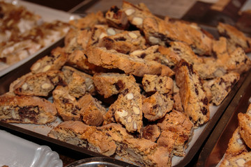 Typical Italian Biscuit with Almond: Crumbly Cantucci from Tusca