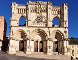 Fototapeta na wymiar Gothic cathedral in Cuenca, Spain