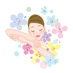 リラックスする女性