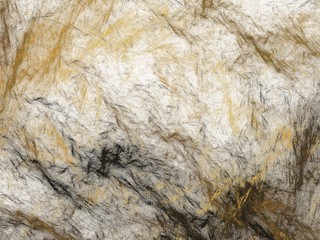 abstract fractal with yellow black chaotic texture