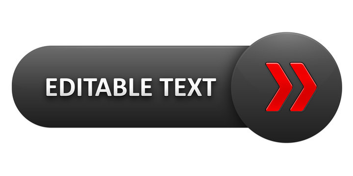EDITABLE TEXT Vector Button with Red Arrows