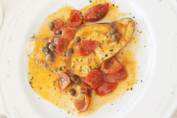 Pesce spada alla pizzaiola